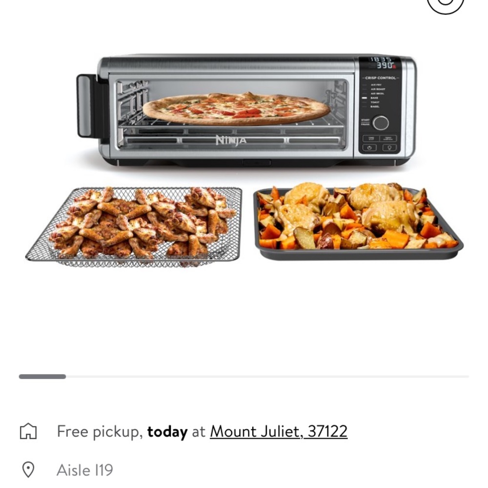Ninja Foodi digital air fryer with cookbook